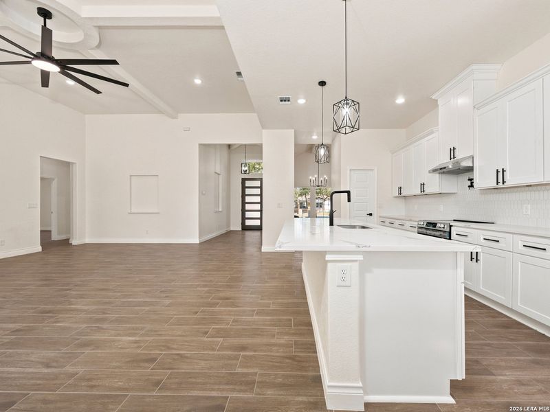 Furnished interior view inside a new home in , Elmendorf (Image 11).