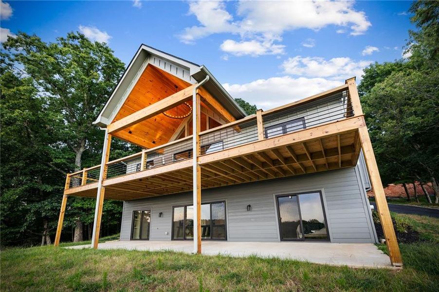 Exterior details and patio area of a home in , Morganton (Image 27).