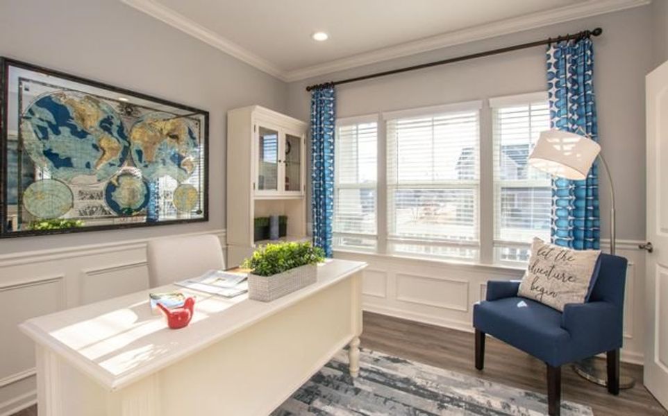 Representative furnished interior of a home built from the Bedford by True Homes in Stonebridge Fairways, Monroe (Image 23).