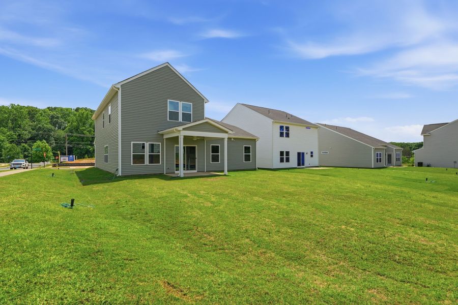 Exterior details and patio area of a home in Piper Creek, Newton (Image 4).