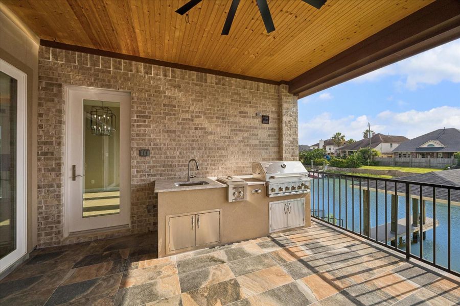 Exterior details and patio area of a home in , Kemah (Image 4). Exterior details and patio area of a home in , Kemah (Image 4).
