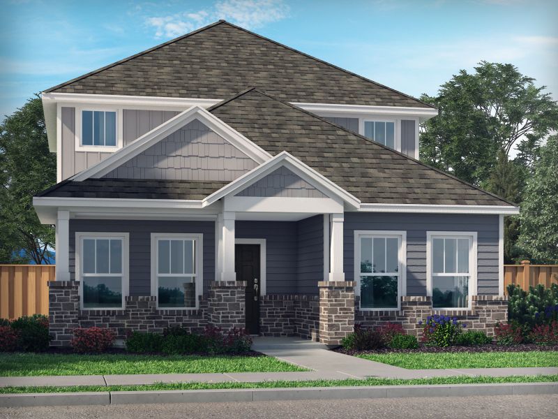 Front exterior of a new home in Cibolo Hills West - Spring Series, Fort Worth, TX, highlighting curb appeal (Image 1). Front exterior of a new home in Cibolo Hills West - Spring Series, Fort Worth, TX, highlighting curb appeal (Image 1).