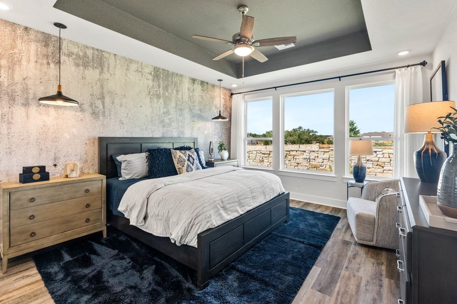 Furnished interior view inside a new home in Sweetwater, Austin (Image 13).