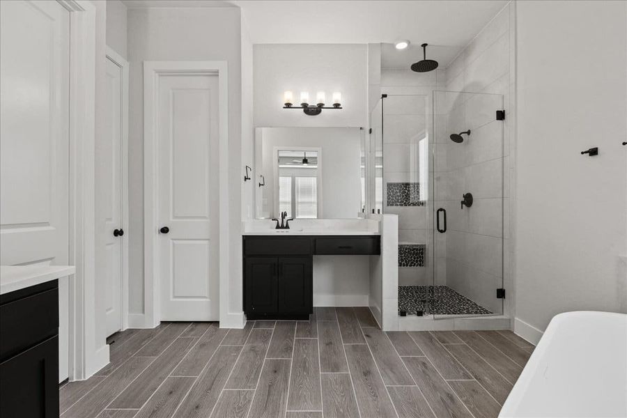 Furnished interior view inside a new home in Village at Three Oaks, Seguin (Image 16).