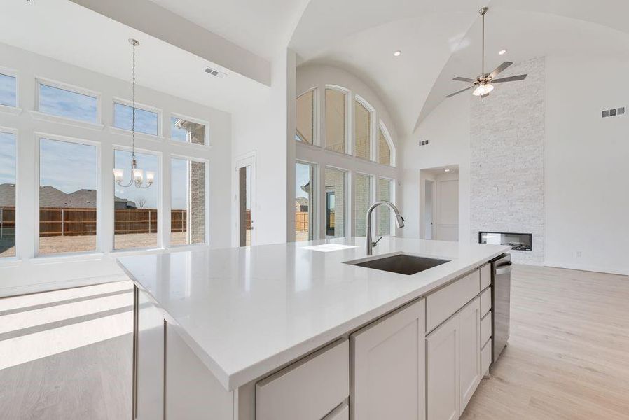 Furnished interior view inside a new home in Park Trails, Forney (Image 6).