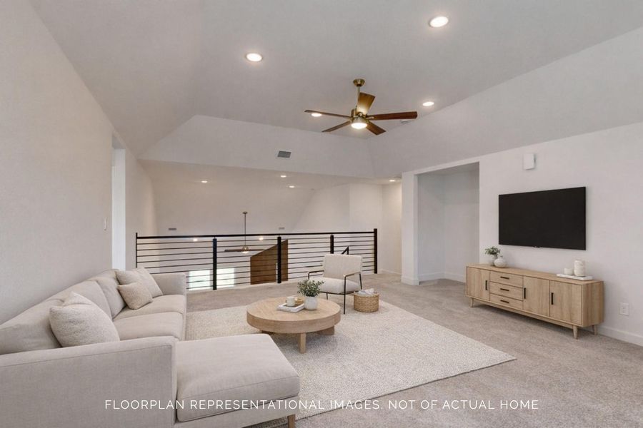 Furnished interior view inside a new home in Sorella, Tomball (Image 10). Furnished interior view inside a new home in Sorella, Tomball (Image 10).