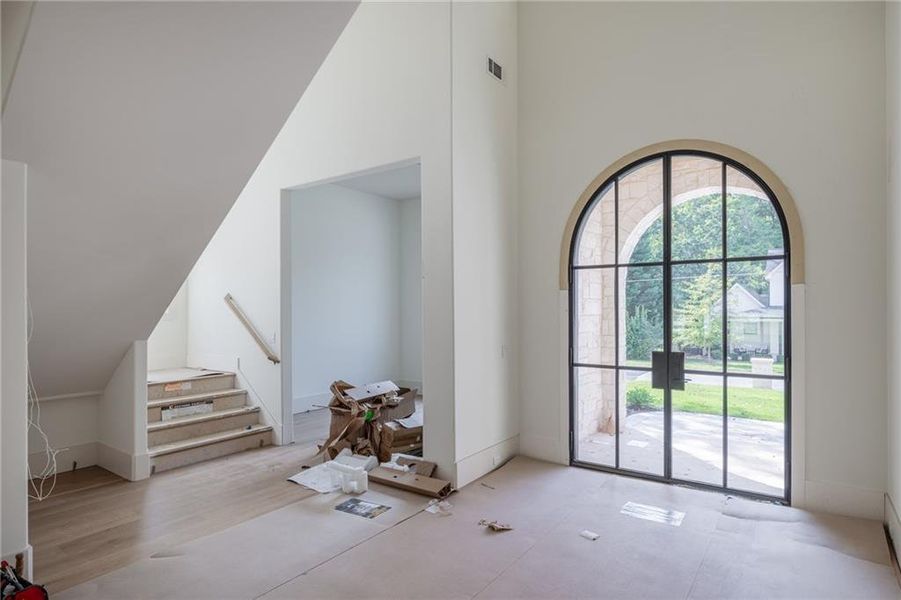 In-progress construction of a new home in , Alpharetta, GA (Image 17).