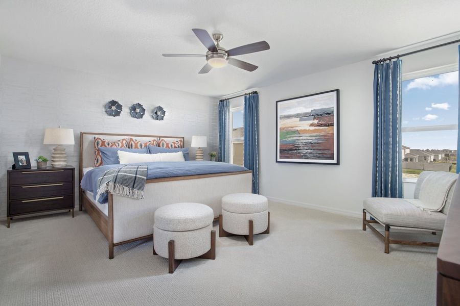 Representative furnished interior of a home built from the 2385 Modeled by KB Home in Gardens at Waterstone I, Palm Bay (Image 8).