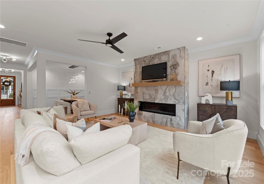 Furnished interior view inside a new home in , Charlotte (Image 6).