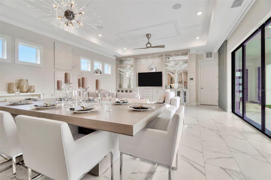 Furnished interior view inside a new home in Eagles Cove at Mirada, San Antonio (Image 10).