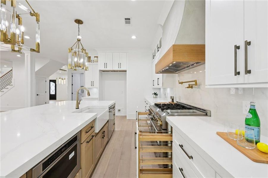 Furnished interior view inside a new home in , Buford (Image 11).