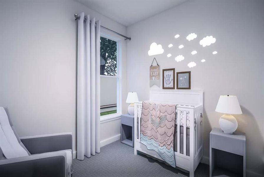 Furnished interior view inside a new home in Union Park, Little Elm (Image 19).