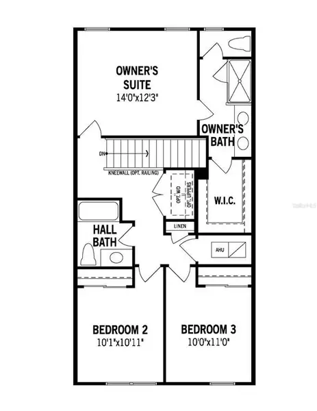2D floor plan layout of this home in Hickory Grove, Winter Springs, FL (Image 4).