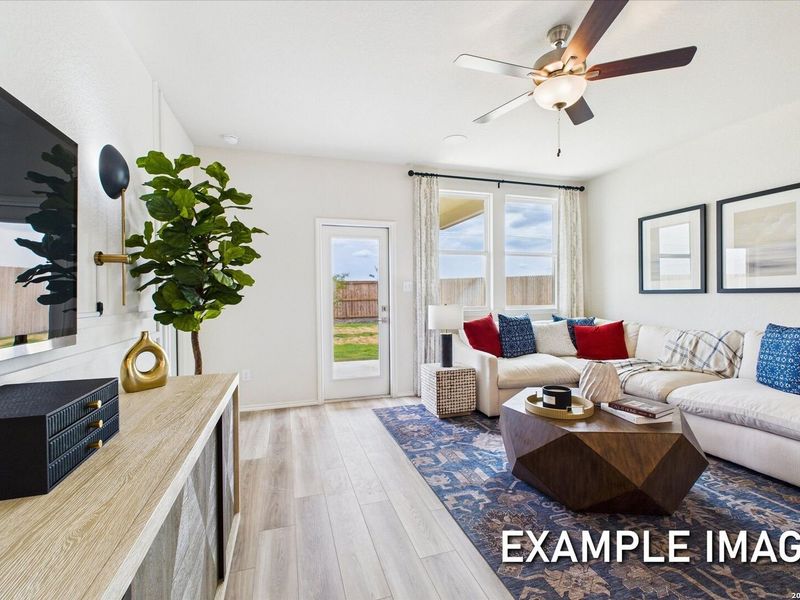 Furnished interior view inside a new home in Agave, San Antonio (Image 12).