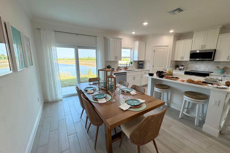 Furnished interior view inside a new home in Orchid Cove, Bokeelia (Image 4).