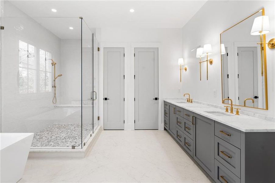 Furnished interior view inside a new home in , Atlanta (Image 12).