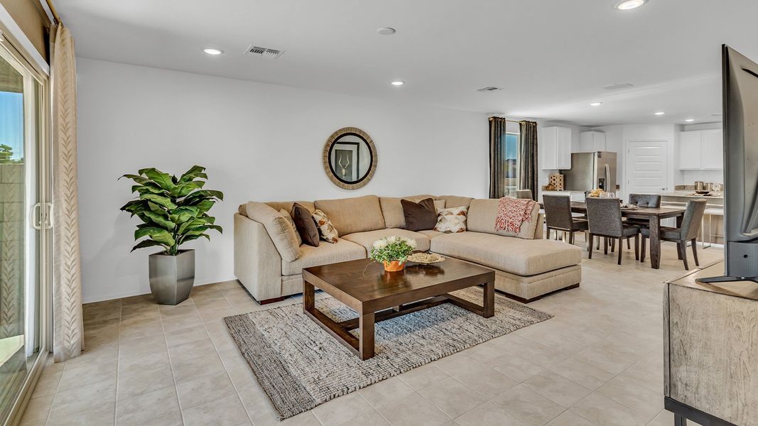 Furnished interior view inside a new home in Senita Crossing, Tucson (Image 25).