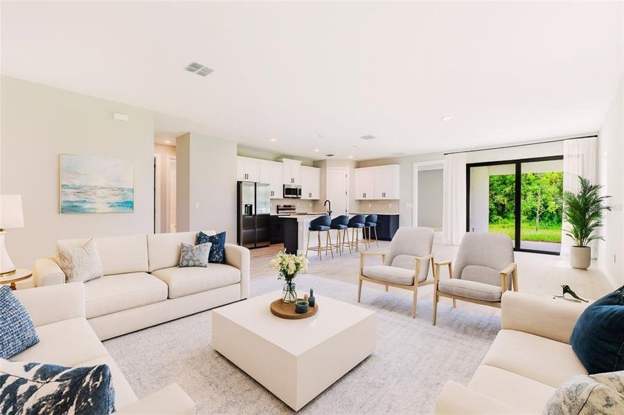 Furnished interior view inside a new home in , North Port (Image 6).