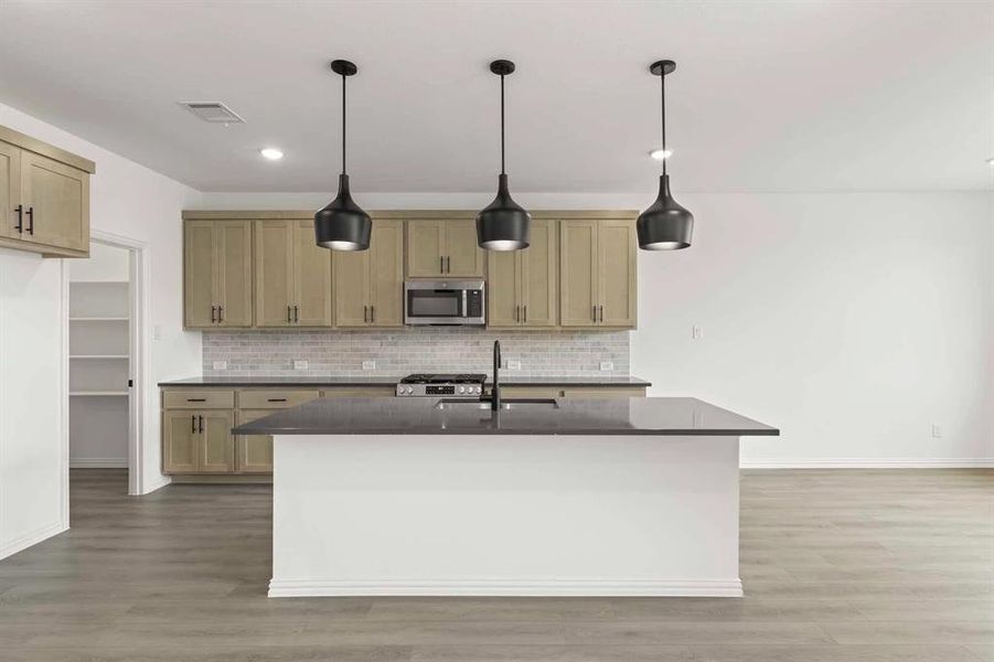 Furnished interior view inside a new home in Coyote Meadows 50s, Anna (Image 6). Furnished interior view inside a new home in Coyote Meadows 50s, Anna (Image 6).