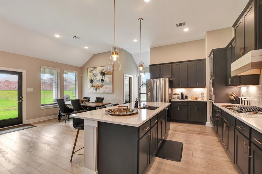Furnished interior view inside a new home in Lone Star Landing, Montgomery (Image 13).