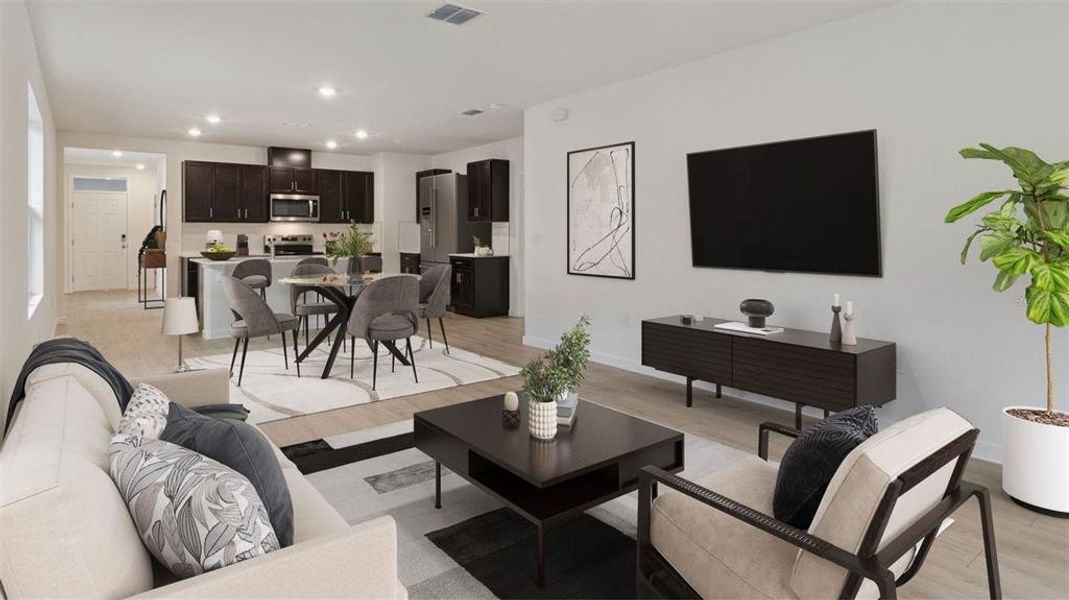 Furnished interior view inside a new home in , Sanford (Image 7).