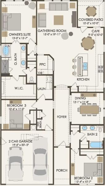 Pulte Homes, McKinney floor plan