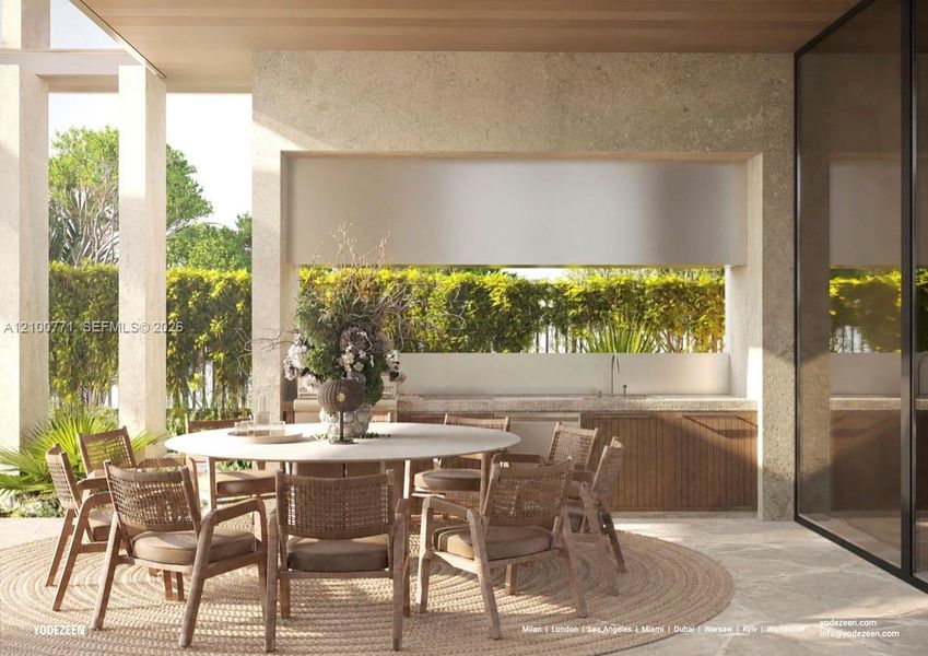 Exterior details and patio area of a home in , Golden Beach (Image 21). Exterior details and patio area of a home in , Golden Beach (Image 21).