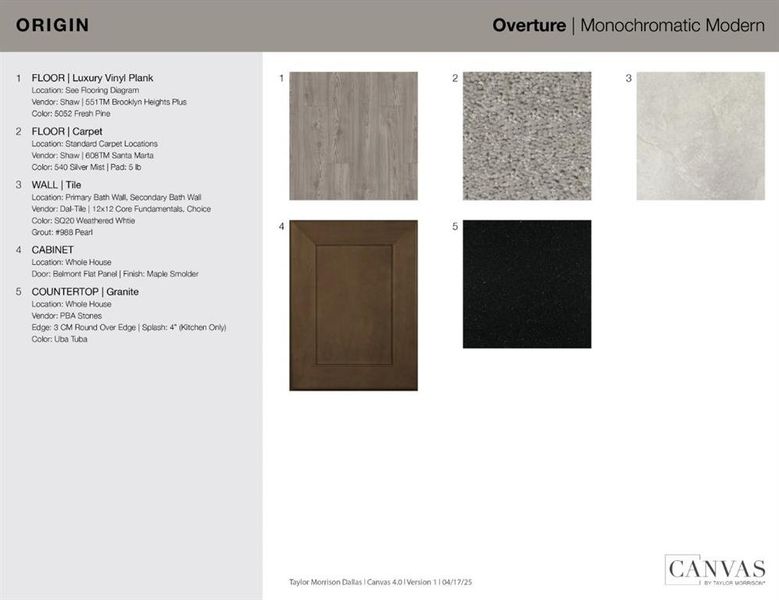 Design Selections - This home is currently under construction - selections are subject to change