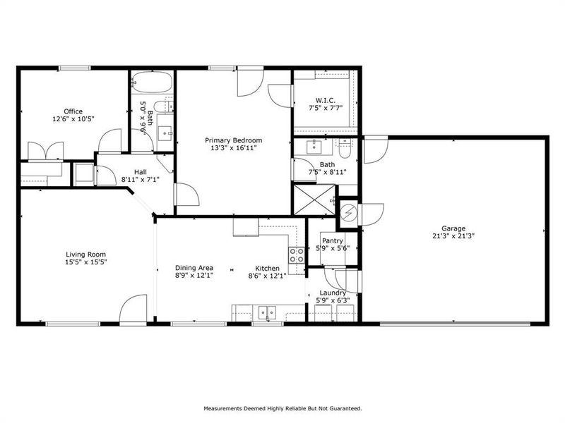 2D floor plan layout of this home in , Winona, TX (Image 3).