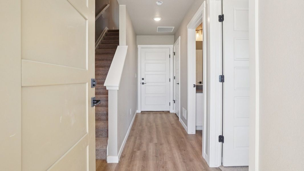 Furnished interior view inside a new home in Windler Townhomes, Aurora (Image 8).