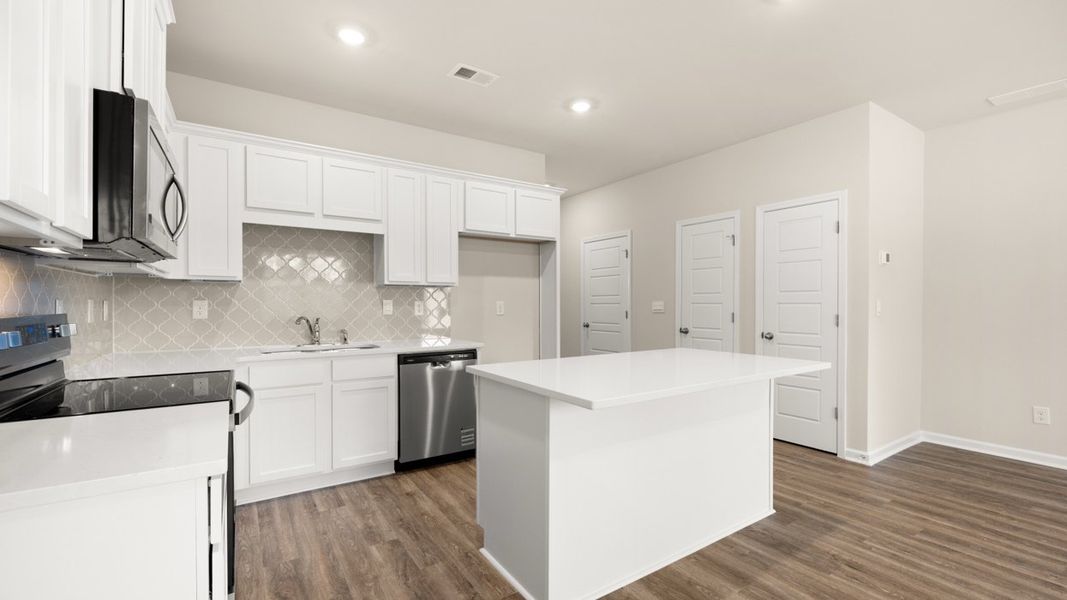 Furnished interior view inside a new home in The Gables at Agricultural Village, Perry (Image 8).