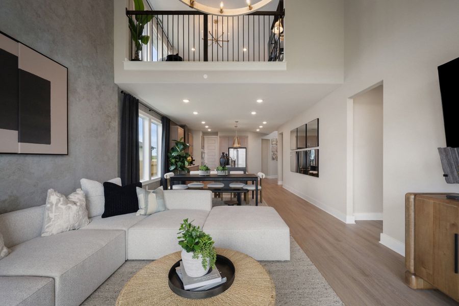 Furnished interior view inside a new home in Terrace Collection At Turner's Crossing, Buda (Image 29).