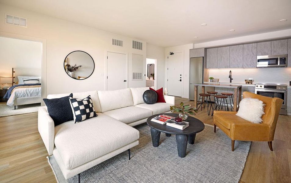 Furnished interior view inside a new home in , Austin (Image 3).