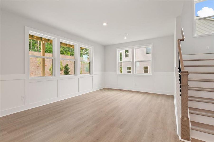 Spacious, unfurnished interior of a new home in The Paddocks at Doc Hughes, Buford (Image 29).
