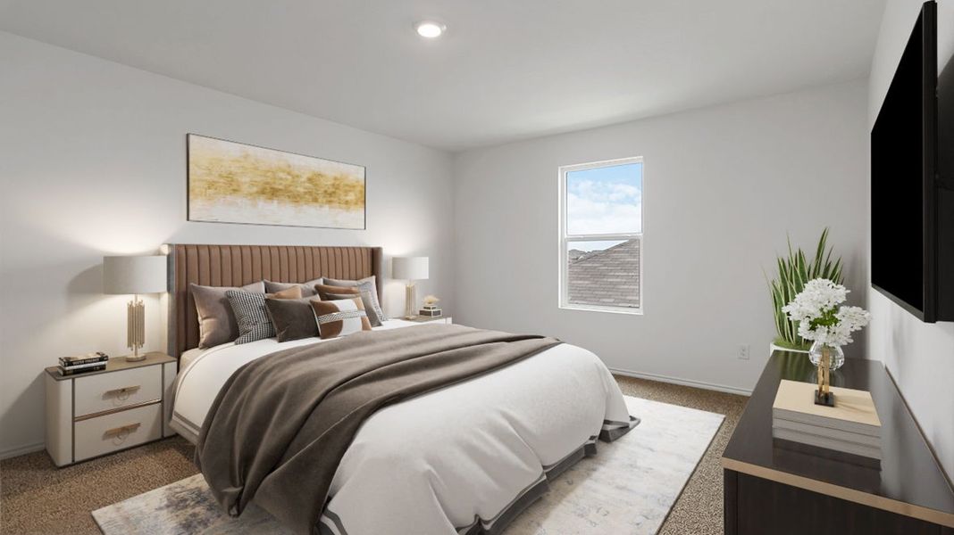 Representative furnished interior of a home built from the Davis by D.R. Horton in Watermark, Alvin (Image 11). Representative furnished interior of a home built from the Davis by D.R. Horton in Watermark, Alvin (Image 11).