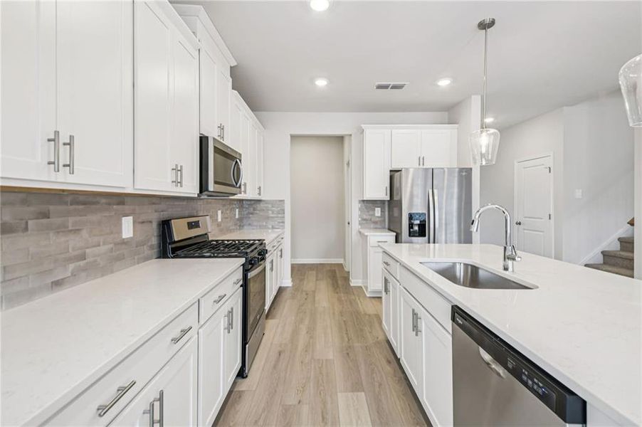 Furnished interior view inside a new home in Creekside at Oxford Park, Fairburn (Image 13).