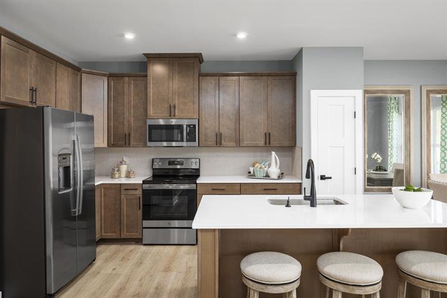 Representative furnished interior of a home built from the Ferncliff Unfinished Basement by Ryan Homes in Twin Lakes Single-Family Homes, Hoschton (Image 3).