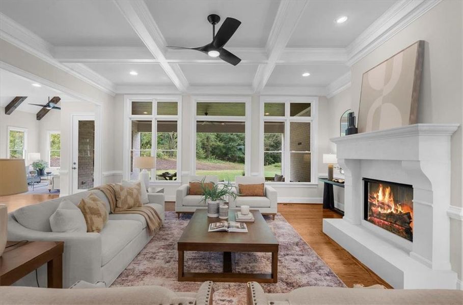 Furnished interior view inside a new home in , Canton (Image 65).