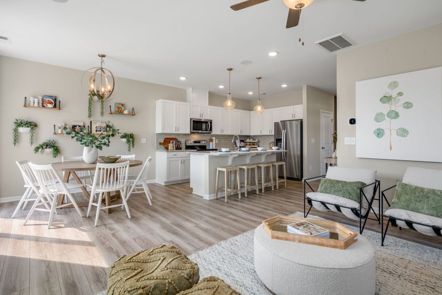 Representative furnished interior of a home built from the Clifton by Mattamy Homes in Magnolia Park Townes, Garner (Image 12).