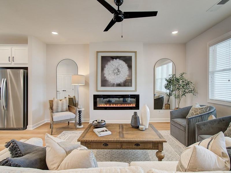 Furnished interior view inside a new home in Townes at South Main, Kennesaw (Image 5).