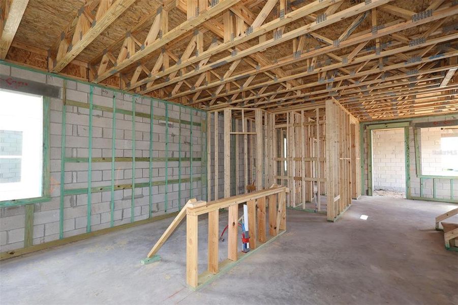 In-progress construction of a new home in Center Lake on the Park, St. Cloud, FL (Image 6).