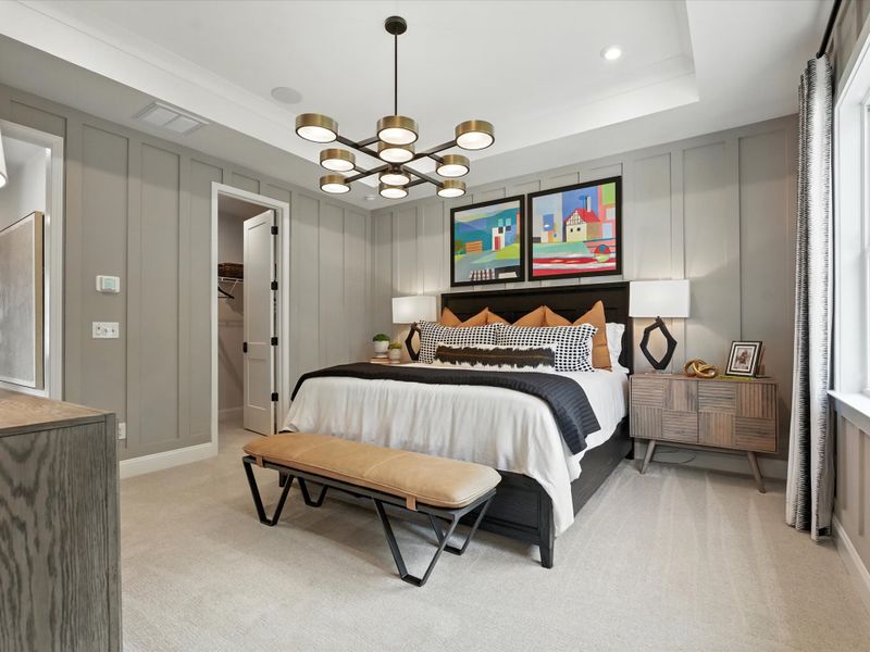Furnished interior view inside a new home in Archer Row, Charlotte (Image 32). Furnished interior view inside a new home in Archer Row, Charlotte (Image 32).