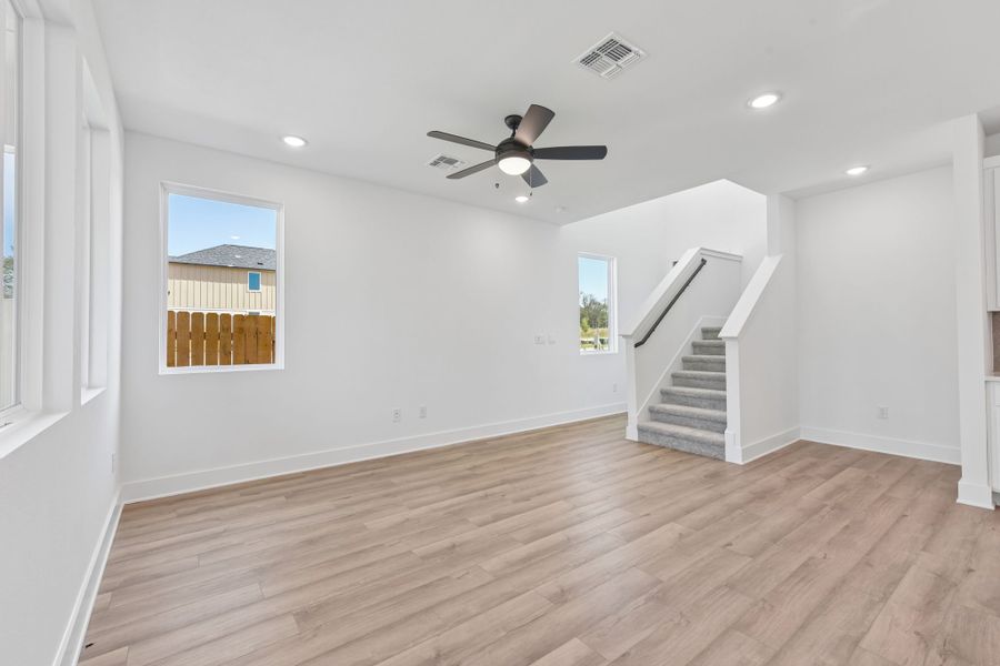 Spacious, unfurnished interior of a new home in Freedom at Anthem, Kyle (Image 13). Spacious, unfurnished interior of a new home in Freedom at Anthem, Kyle (Image 13).