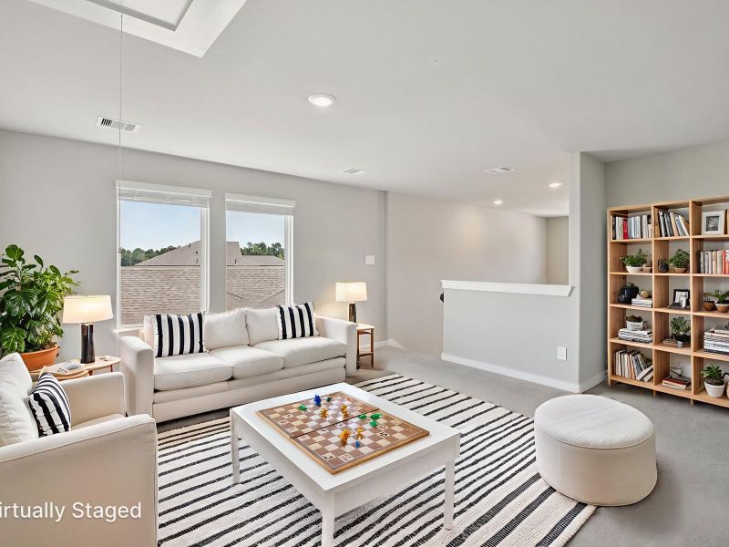 Furnished interior view inside a new home in Granger Pointe - Traditional Series, Conroe (Image 11).