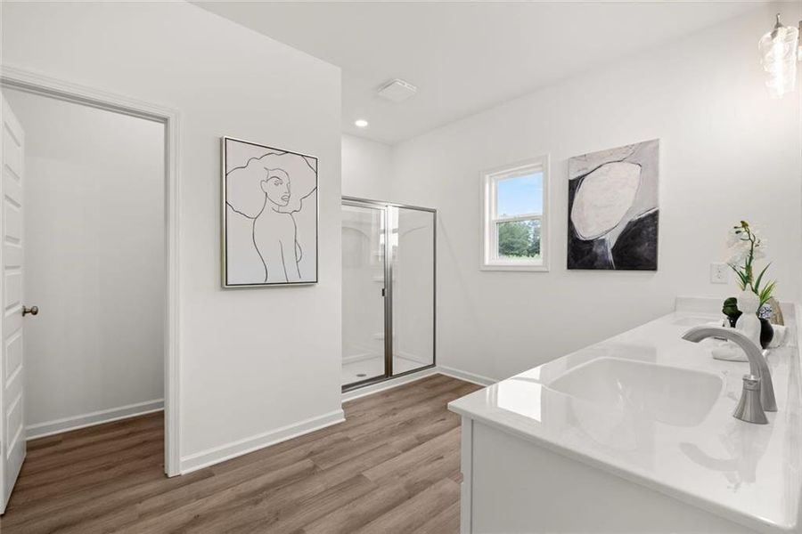 Furnished interior view inside a new home in , Loganville (Image 33).