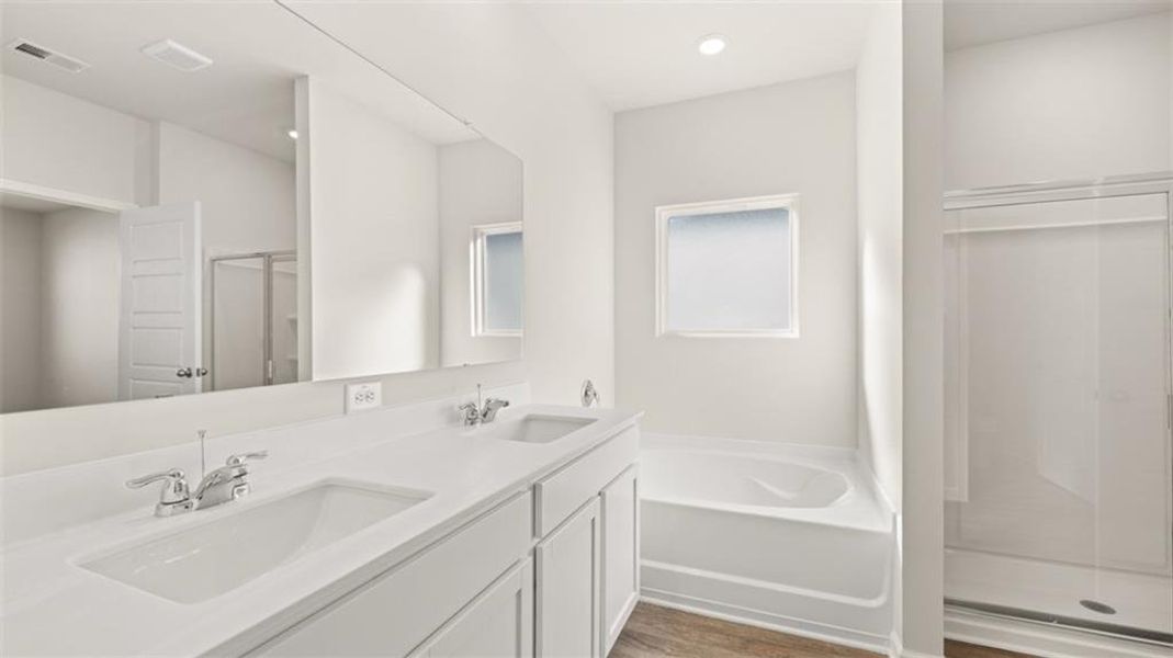 Furnished interior view inside a new home in The Preserve at Agricultural Village, Perry (Image 13).
