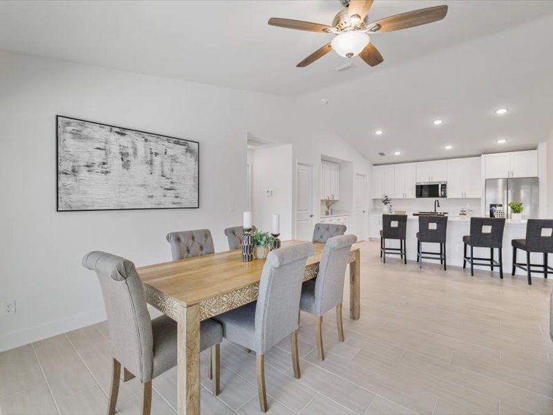 Representative furnished interior of a home built from the The Paradise Cove II by Sunlife Homes LLC in Cape Coral, Cape Coral (Image 17).