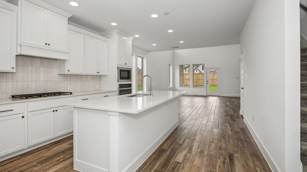 Furnished interior view inside a new home in The Woodlands Hills, Willis (Image 4).
