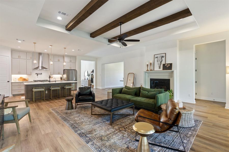 Furnished interior view inside a new home in , Bastrop (Image 27). Furnished interior view inside a new home in , Bastrop (Image 27).