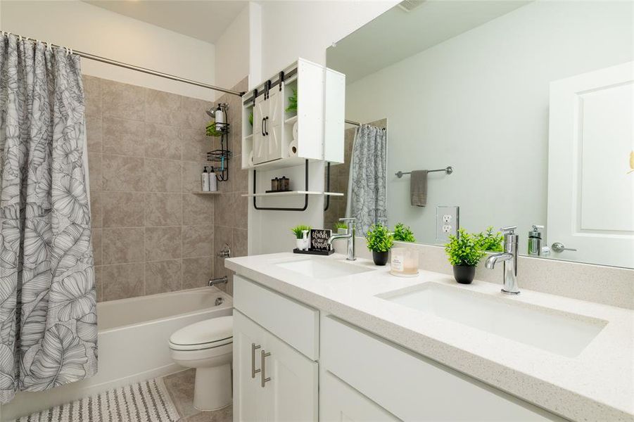 Furnished interior view inside a new home in , Fort Worth (Image 36). Furnished interior view inside a new home in , Fort Worth (Image 36).